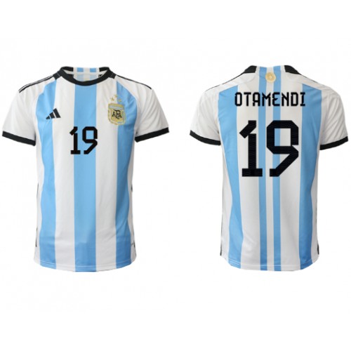 Maillot de foot Argentine Nicolas Otamendi #19 Domicile Monde 2022 Manches Courte